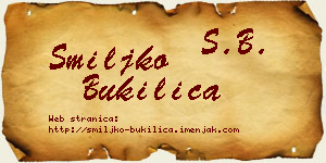 Smiljko Bukilica vizit kartica